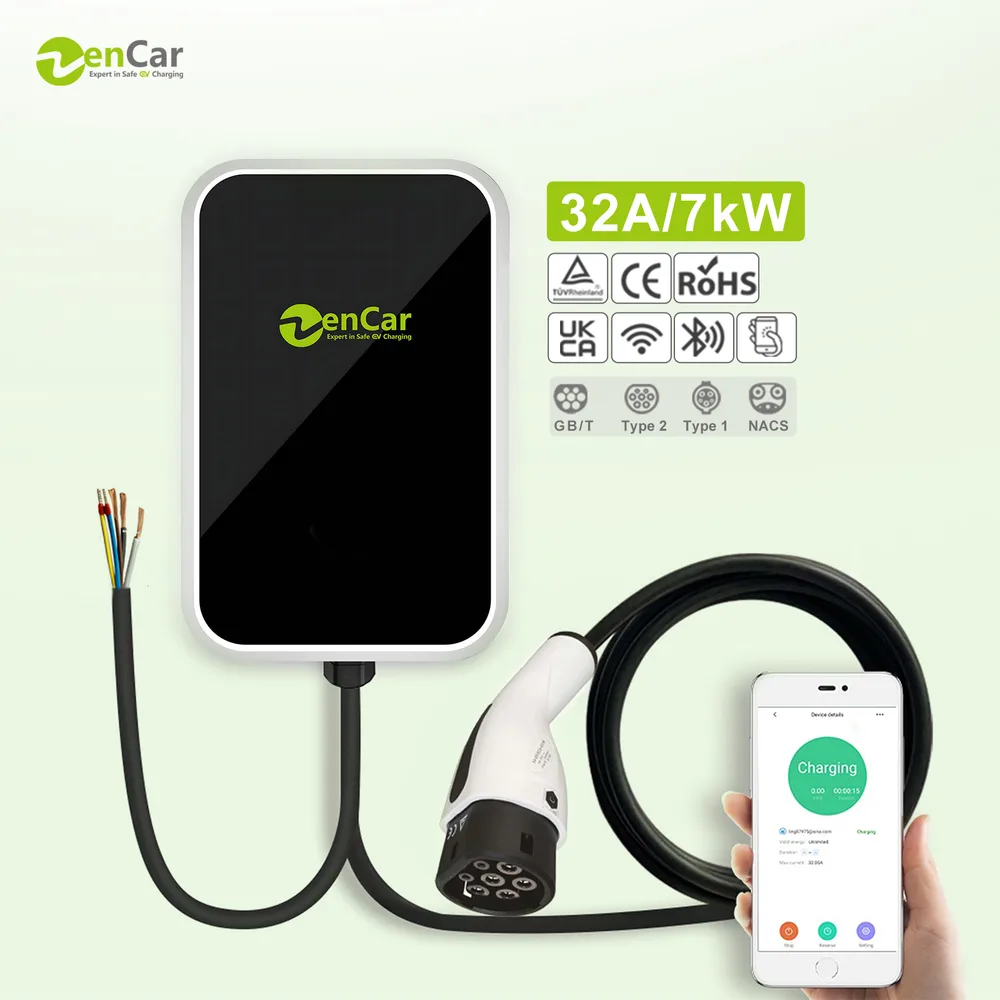 Wallbox Zencar WA 7,4 kW con cable Tipo 2